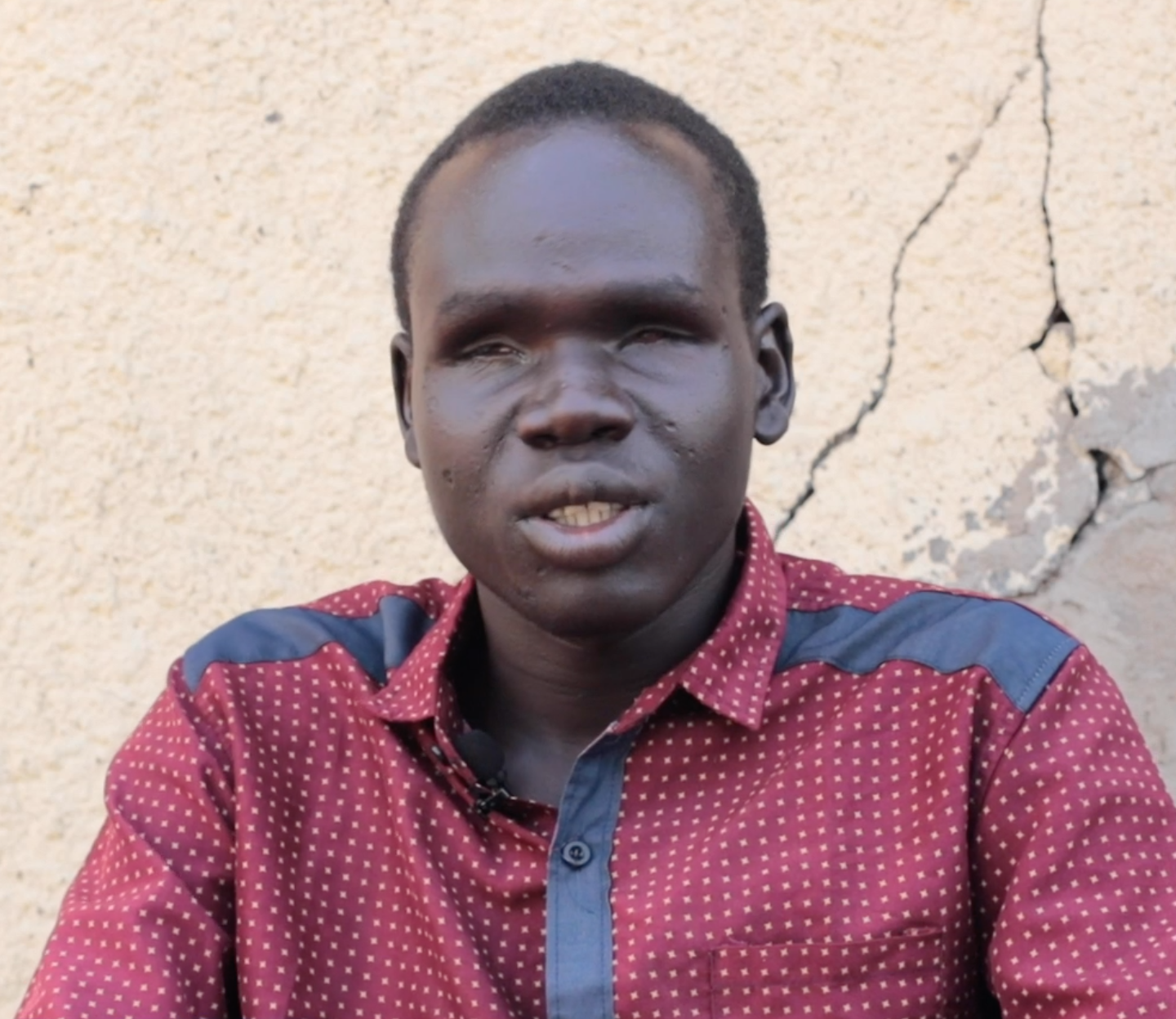 Johnson Reech - a learner with a visual impairment in South Sudan
